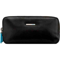 Клатч мужской "Blue Square" 19.5x10x6,5см 3 отделения, натуральная кожа, черный AC2141B2/N