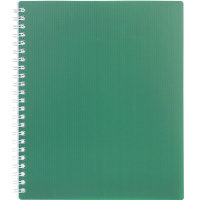 Тетрадь А5 80л клетка "Velvet. Зеленая" на спирали пластиковая обложка 081570