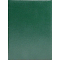 Папка адресная А4 зеленая бумвинил без тиснения, пухлая ПБ4000-206