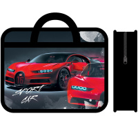 Папка с ручками 33х26х12см "Красная тачка" пластик ПМ-А4-251