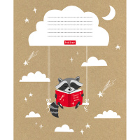 Тетрадь А5 18л клетка "Забавные читатели" на скобе, 5 дизайнов 18Т5В1/057243