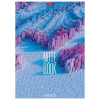 Тетрадь А4 80л клетка "Хрупкие грани" на скобе глянцевая ламинация 3 дизайна 083269