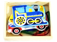 Шнуровка 9х10,5см 6 видов, дерево Y571-13