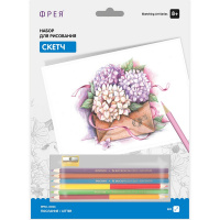 Набор для раскрашивания цветными карандашами "Скетч. Послание" А4 1 лист RPSС-0024