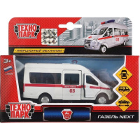 Машина "ГАЗель Next. Скорая помощь" белая, инерционная, металл 12см (открывающиеся двери) Машина "ГАЗель Next. Скорая помощь" белая, инерционная, металл 12см (открывающиеся двери)