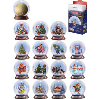 Подвеска с предсказанием "Снежный шар" 100х85мм под скретч слоем, картон НУ-5971