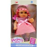 Кукла-пупс 25см в платье, с пустышкой. 2 вида LT285185