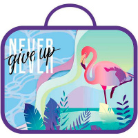 Папка с ручками 33,5х26х6см "Never give up" ткань ПШ-11 Папка с ручками 33,5х26х6см "Never give up" ткань ПШ-11