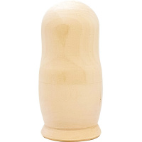 Заготовка для декорирования "Матрешка" 12см 3ти-местная, липа ДЗл - Мш3м120