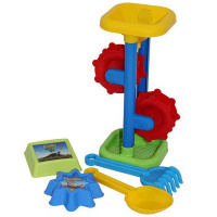 Набор д/песка №514 (мельница h=308мм, совок №7, грабельки №7, 2 формочки) 51028