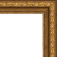 Рамка 20х30см коричневая/золото 34мм