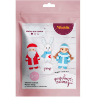 Набор для шитья "Зимняя сказка" (фетр, шерсть, синтепон, нитки, игла, выкройка) TF-0273