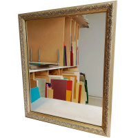 Зеркало 40х50см, багет светло-коричневый 37мм