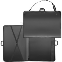 Папка А1 85х60см с ручками, на молнии, пластик, черная 3075936