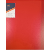 Папка 60 вкладышей А4 полипропилен 0,75мм внешний карман красная VS195130