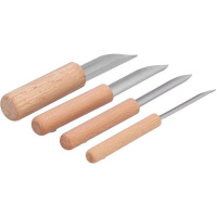 Набор резцов 4шт 17см металл/дерево Y10768-24