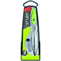 Циркуль "Study" + набор грифелей, металл/пластик, в футляре, ассорти 119450