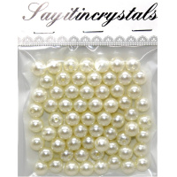 Набор бусин 10мм жемчуг, 13х10см Y9010-19