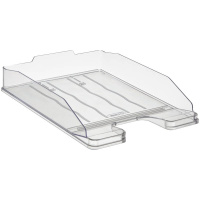 Лоток д/бумаг горизонтальный "Эксперт" прозрачный ЛТГ-30568