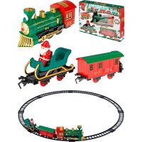 Железная музыкальная дорога "Рождественское чудо" d - 90см, пластик (звук) НУ-8032