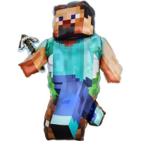 Шар воздушный 84см(33") Фигура "Пиксельный герой" фольга 23486P