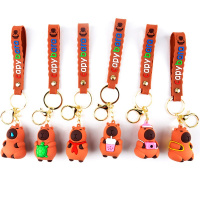 Брелок Капибара 5х3см с карабином, пвх/металл 6 видов M-2431