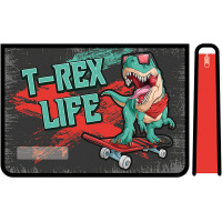 Папка д/труда А4 "T-REX" 325х230х100мм на молнии сверху, пластик ПТР-22 Папка д/труда А4 "T-REX" 325х230х100мм на молнии сверху, пластик ПТР-22
