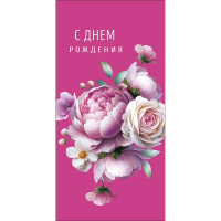 Конверт для денег "С Днем Рождения" 167х83мм 0320.791