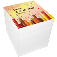 Бумага для заметок 9х9х9см белый, непроклеенный 80г/м2 КУБ-9