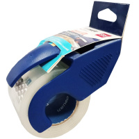 Диспенсер с клейкой лентой 48ммх40м 60мкм, синий/прозрачный 30040