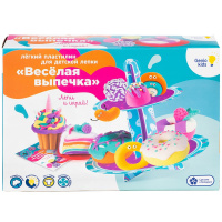 Набор д/лепки из пластилина 7 цветов "Весёлая выпечка" (тарелка, стек-нож, заготовка д/подставки) Набор д/лепки из пластилина 7 цветов "Весёлая выпечка" (тарелка, стек-нож, заготовка д/подставки)
