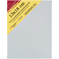 Холст на подрамнике 13х18см 380г/м2, 100% хлопок, среднее зерно E5305-B-13х18