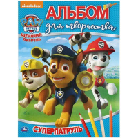 Раскраска "Альбом для творчества. Суперпатруль. Щенячий патруль" 16стр. 978-5-506-03518-3
