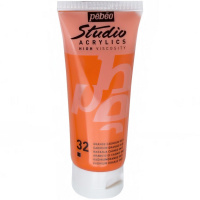 Краска акриловая 100мл кадмий оранжевый "Studio Acrylics" 831-032