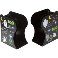 Подставка для книг металлическая "Boo" 19x14,7x9см телескопическая, черная 8063327