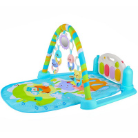 Коврик развивающий 47х36х9см голубой, текстиль/пластик (свет, звук) JB0333577
