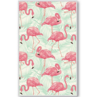 Блокнот 110х190мм 48л "Фламинго в точку, на спирали, съемная силиконовая обложка, с ручкой 2526.П-8
