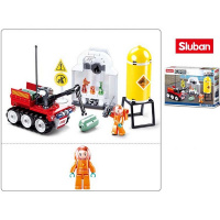 Конструктор "Пожарные учения" 130 деталей 19х24х4,5см пластик M38-B0963