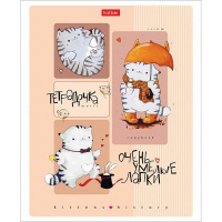 Тетрадь А5 24л клетка "Приключения кота Пирожка" на скобе 5 дизайнов 24Т5В1/073581