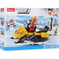 Конструктор "Снегоход" 115 деталей 19х14х4,5см пластик JB0913266