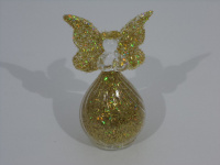 Сувенир "Ангел" 10см светящийся, стекло, 2 цвета Y208-13