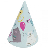 Набор карнав.колпачков "Кошки" 6шт PR 6060466