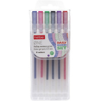 Набор гелевых ручек 6цв 0,5мм "One" в блистере с европодвесом SP_081958/081958