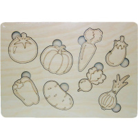 Заготовка для декорирования "Рамка-вкладыш. Овощи" 30х21см фанера 3мм 770018