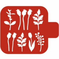 Трафарет пластиковый 9х9см с ручкой М9Фл-39