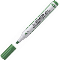 Маркер для белой доски "Plan" зеленый, клиновидный наконечник, толщина линии 1-5мм 643/36