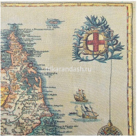 Набор салфеток для декупажа 33х33мм 20шт Карта Y6791-18