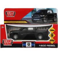 Машина "Dodge Ram 1500 Rebel" черная, инерционная, металл 13см, двери (открывающиеся двери) Машина "Dodge Ram 1500 Rebel" черная, инерционная, металл 13см, двери (открывающиеся двери)