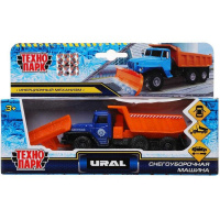 Машина "Урал. Снегоуборочный" инерционный, металл 12см (открываются двери, двигается ковш) Машина "Урал. Снегоуборочный" инерционный, металл 12см (открываются двери, двигается ковш)
