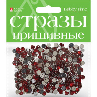 Стразы пришивные "Круглые" 6мм 10цв 2-339/01